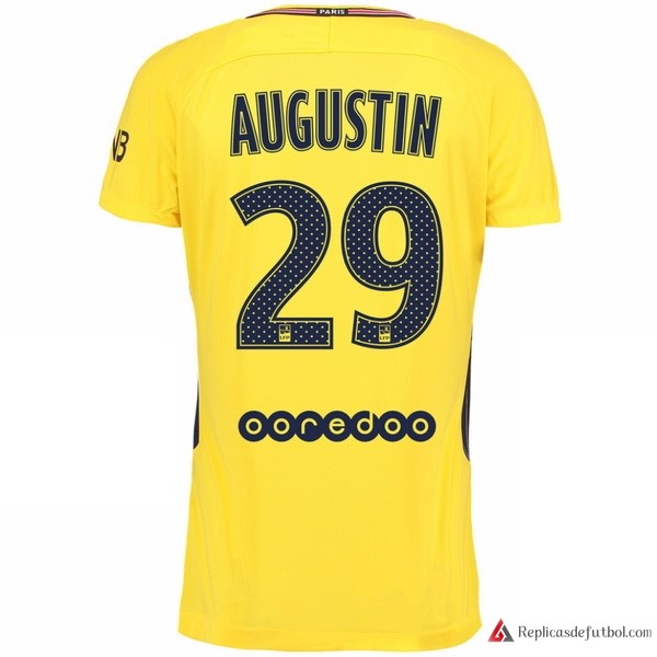 Camiseta Paris Saint Germain Segunda equipación Augustin 2017-2018